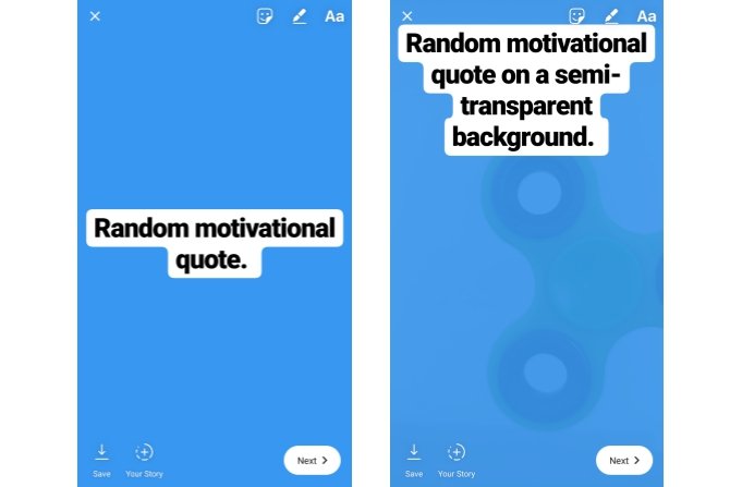 Add Text Instagram Stories