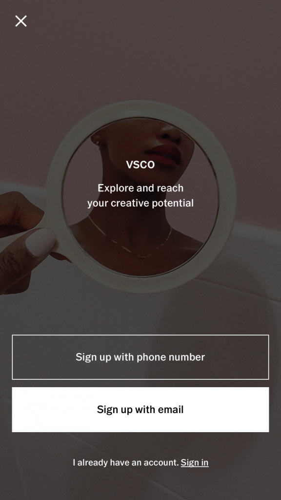 Instructions to Delete VSCO Account